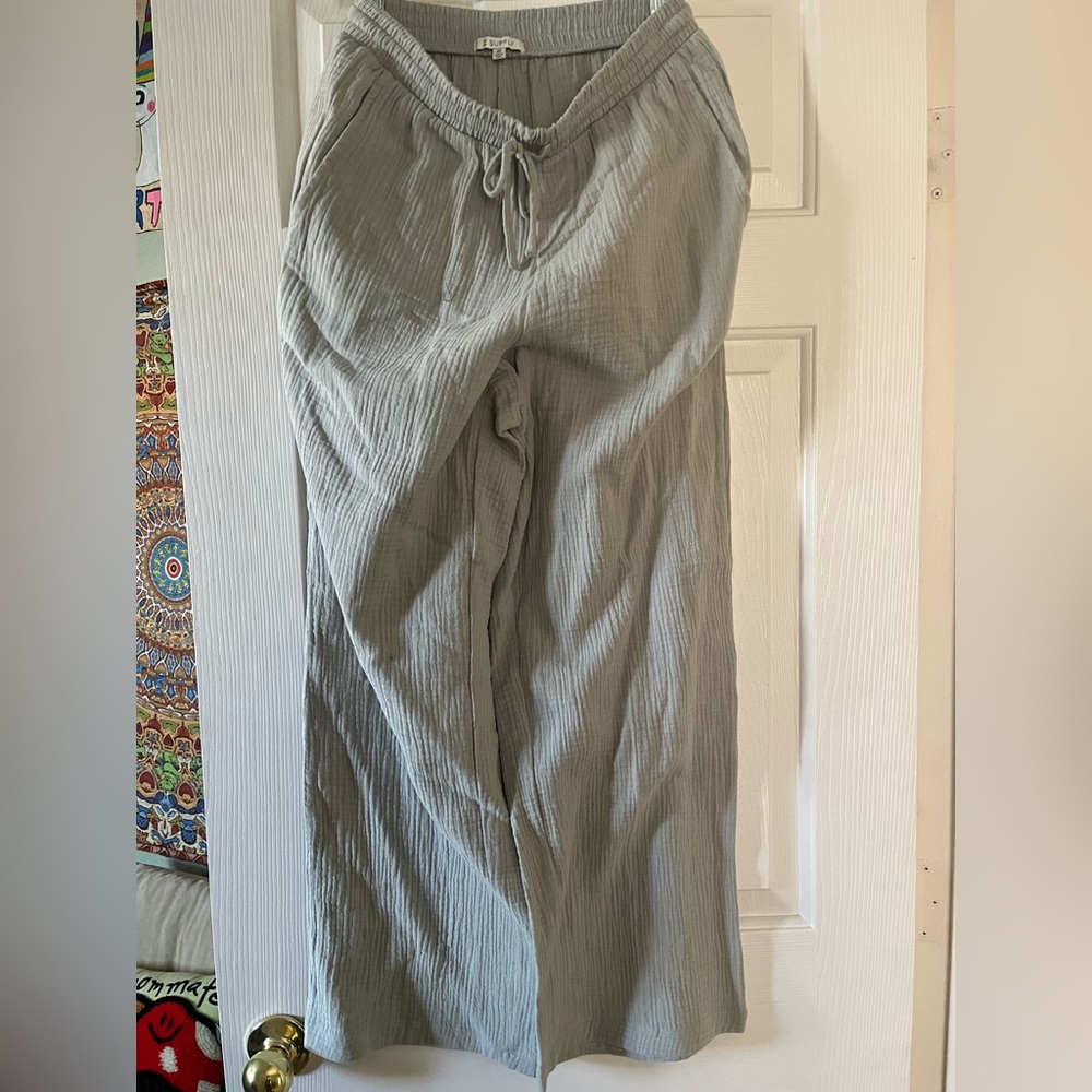 Z Supply Wide Leg Drawstring Pants